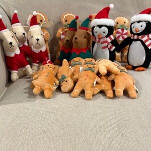 Holiday Plush Toys  -  22 pieces total